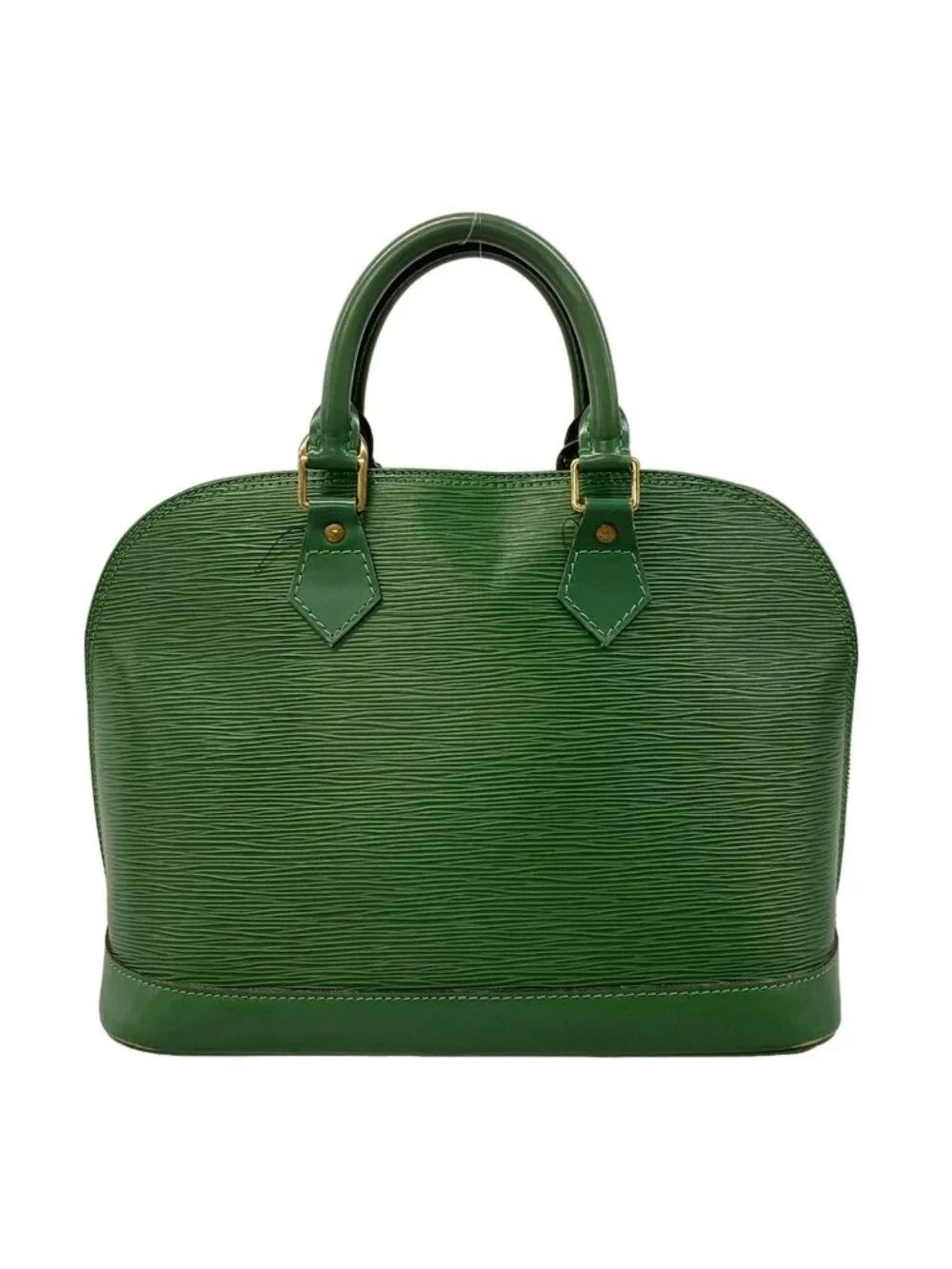 Louis Vuitton Handbag Epi Alma Borneo Green Leather